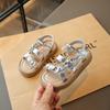 New Summer Children's Sandals Medium and Older Children's Fashion Girls' Casual Princess Sandals Platform-soled Soft-soled Beach Shoes