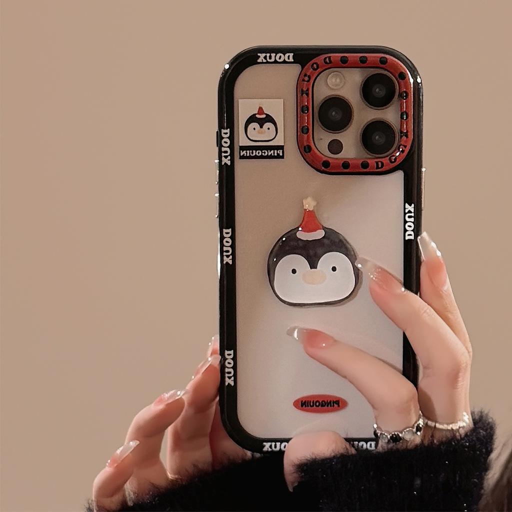 Cute Animal Avatar Suitable for IPhone 16 Mobile Phone Case Apple 15 Three Dimensional 14Pro Max Acrylic 13