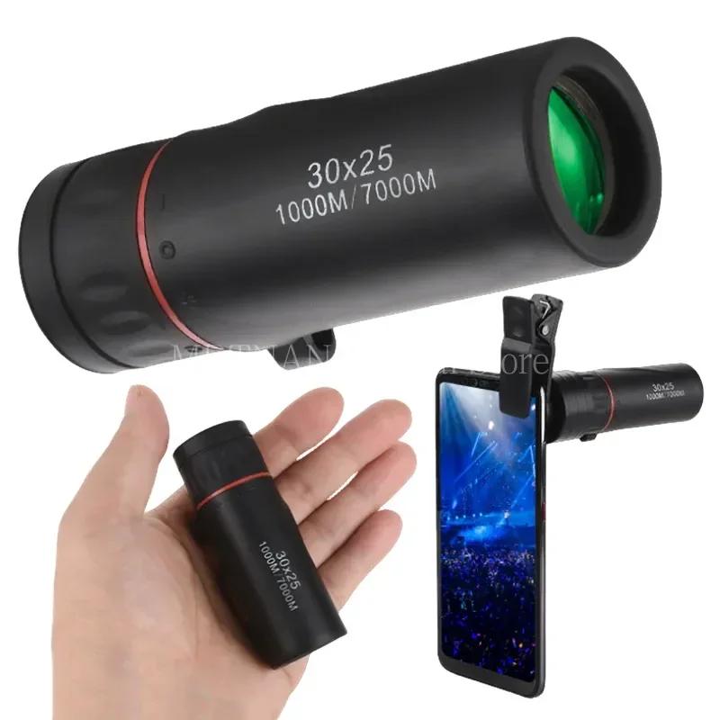 High-definition 30x25 Mini Monocular Telescope High-magnification Zoom 10X Professional Outdoor Travel Telescope