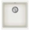 White Kitchen Sink 430 X 460 Mm Made of 80percent  Quartz and 20percent  Resin