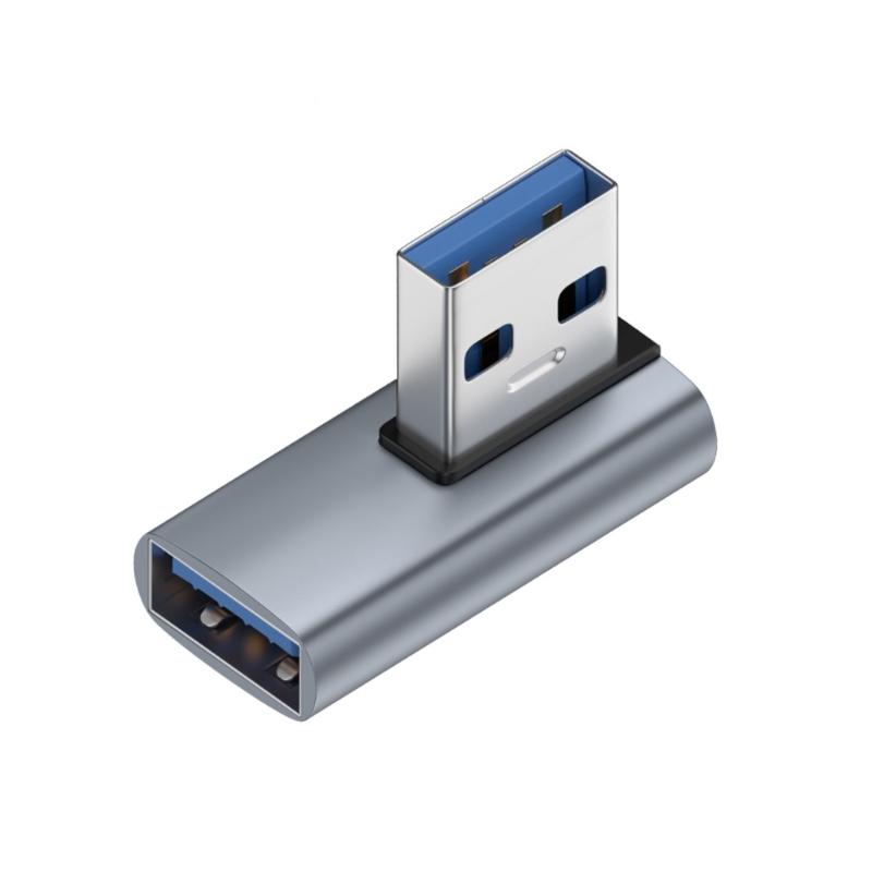 USB C 90 Derece Yan Açılı Konnektörler Hızlı Şarj Kablosu Adaptörü Dar Alanlar İçin Güvenli Seyahat Dostu