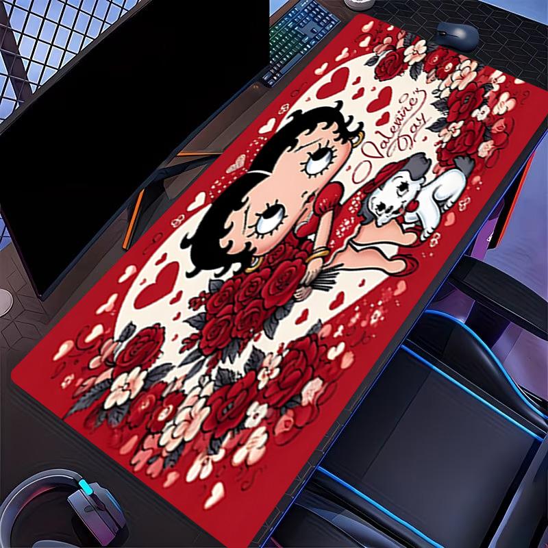 Betty Boop Print Mouse Pad, for Keyboard Pad Laptop PC Mat for Office Home Use, Desk Decor, Perfect Birthday Gift for Gamers