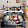 Festive Snowy Charm Bedding Sets Duvet Cover Sets Duvet Covers Pillowcases(1*Duvet Cover 2*Pillowcases Without Duvet Insert)