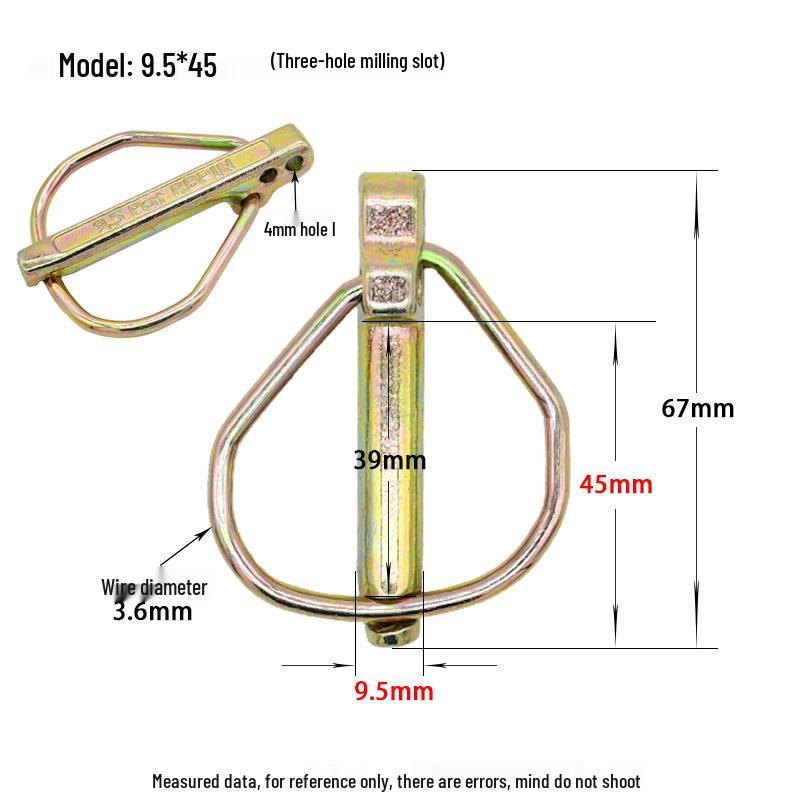 DIN11023 Heavy Duty Lynch Pin Safety O-Pin Rotary Tiller Hitch Spring Pin.