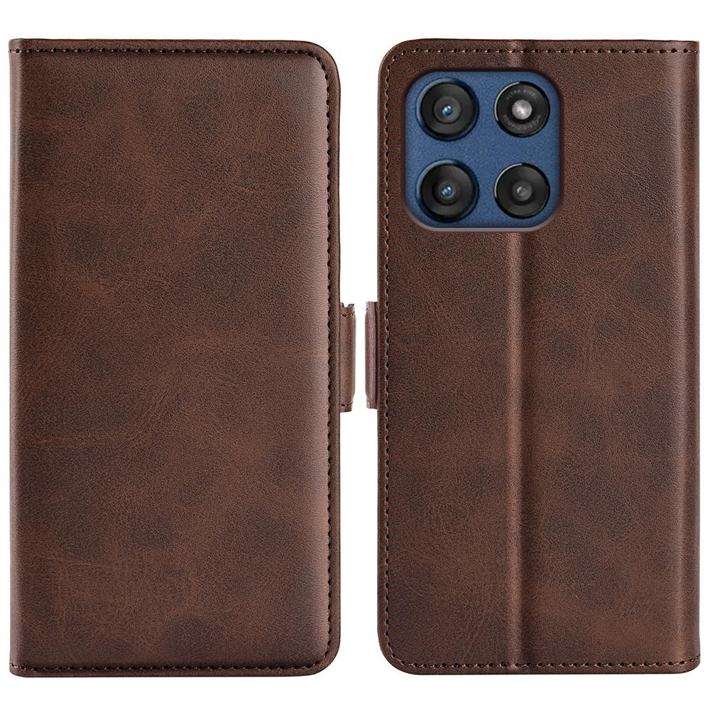 Für Motorola Moto G Stylus 5G (2025) Hülle Kalbleder Textur Geldbörse Handyhülle