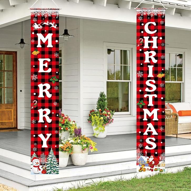 Christmas couplets, banners, home decorations, porch signs, home parties indoor and outdoor decorations  decoration anniversaire