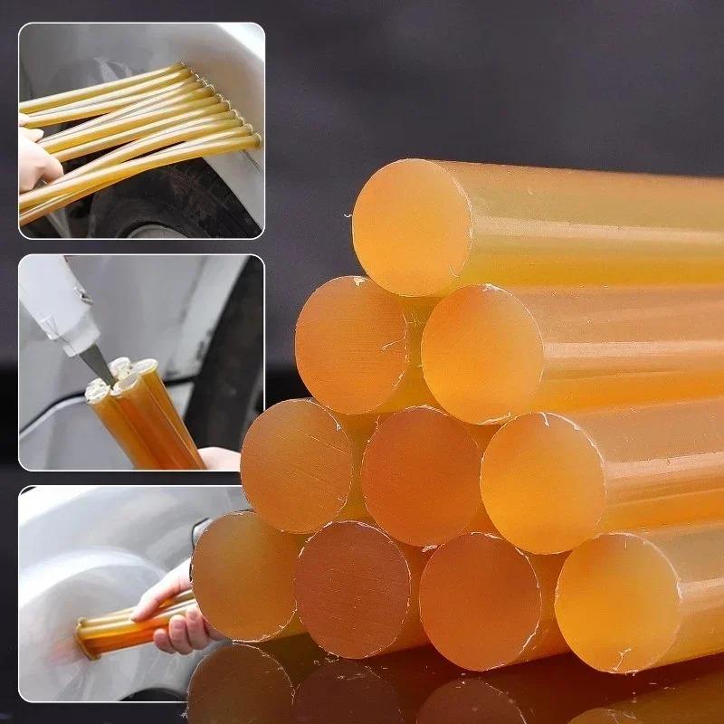 Car Hot Melt Glue Sticks Body Dent Repair Strong Adhesion Puller Tools Black Hot Melt Glue Stick Paintless Removal Repair Strips
