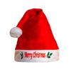 Yousheng Christmas Hat Children Red Velvet Santa Hat with Cartoon Antler Pattern Decoration Festive Holiday Party Supplies
