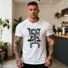 Prehistoric Rock Paintings Totems Portraits Printed Short Sleeved Tshirts Retro Loose White Tops In Peru South America