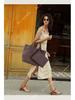 New 2022 Large Capacity PU Woven Tote Bag - Trendy Cross-Border Business & Casual Mother-Child Handbag