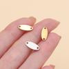 10/20Piece/Pack Stainless Steel Dog Tag Double Hole Hexagon Charms Pendants For DIY Necklace Jewelry Making Accessories