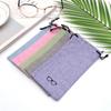 Glasses Bag Microfiber Linen Colorful Fashion For Men Women Sunglasses Eyeglasses Glasses Box Dust Proof Portable Soft