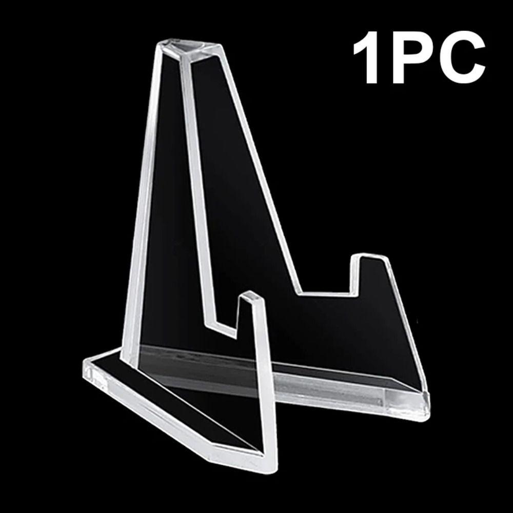 Clear Acrylic Coin Display Stand Holder Triangle Storage Small Easel Rack Capsule Support Multifunction for 10/20Pcs