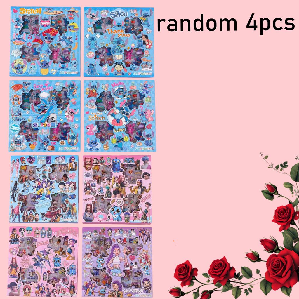 Průhledné Samolepky Dárková Krabička 100 Listů Roztomilé Kreslené Anime Samolepky DIY Scrapbooking Samolepky Vysoce Kvalitní Papír z Číny