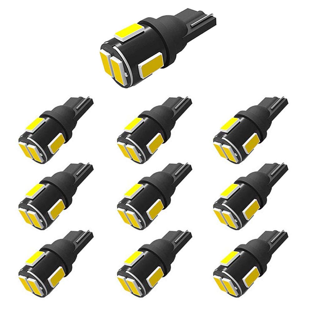 Wincar T10 LED White Explosive High Brightness W5W 194 168 LED Bulb, Car