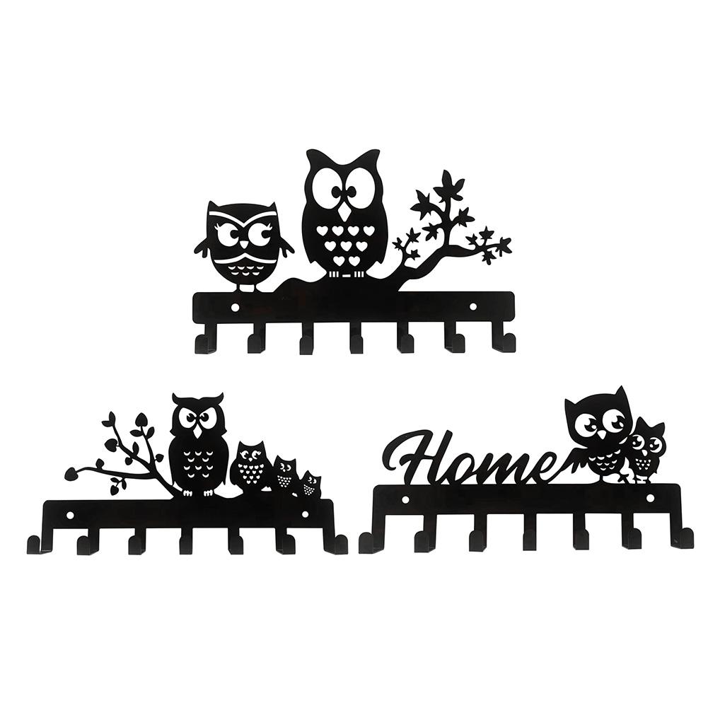 Buy Multifunctional Black Metal Key Rack for Wall Decorative Hat Hanger