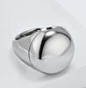  High Polished Mirror Big Ring  Stainless Steel High Quality Women 18K Gold Not Fading Ring for Engagement