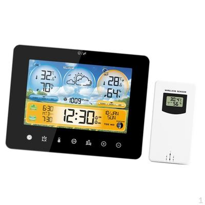 Binnen Buiten Weerstation, Thermometer Hygrometer Afstandsbediening Sensor Maanfase Wekker