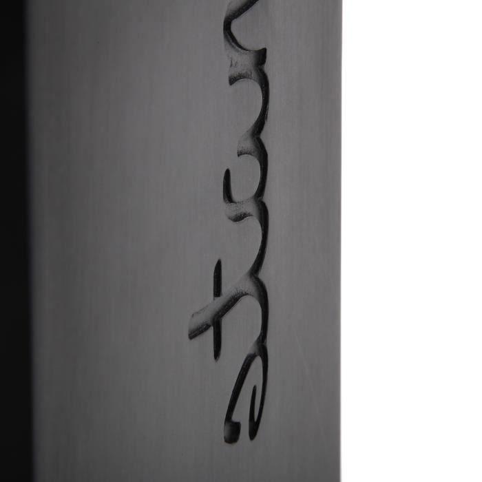 Porte-parapluie - VERSA - Budapest - Bois MDF - Noir - 48,5 X 22 X 22 Cm