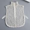 Hollow Pattern Lace Fake Collar Floral Embroidery Sleeves Cuffs Set Fashion Faux Sleeves  Women