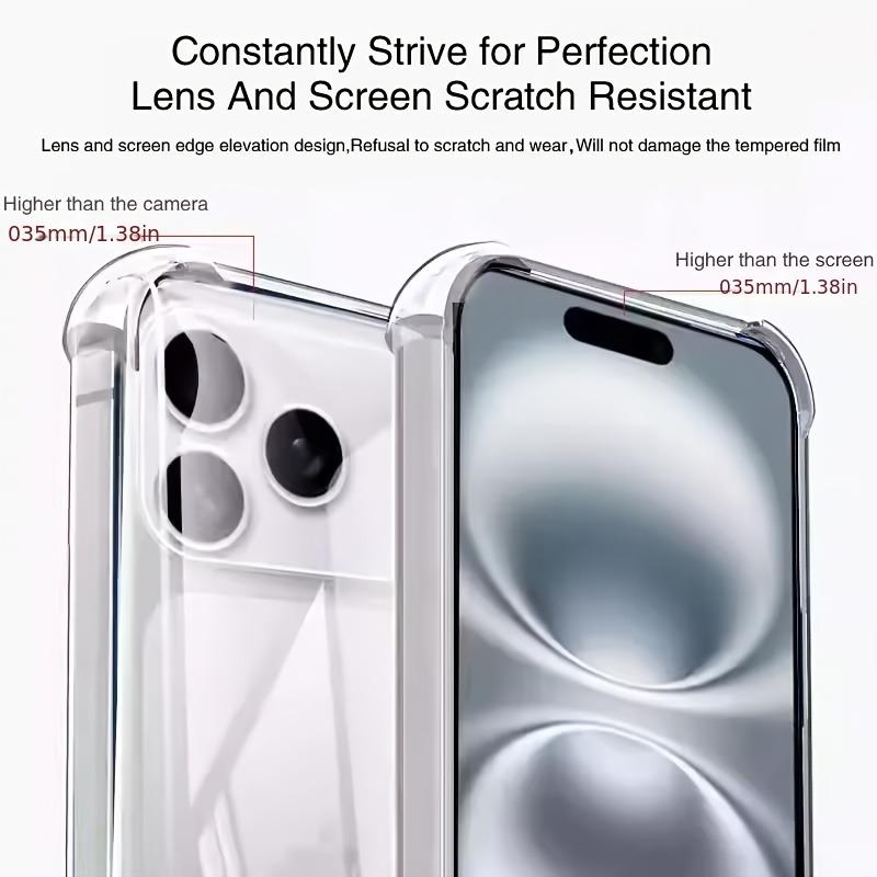 Coque de téléphone transparente ultra fine pour For Iphone 17 Pro Max Coques souples en TPU pour For Iphone17 Pro Max 17Pro Housse arrière transparente antichoc