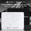 ATTACK SHARK CM05SE Gaming Glass 410 x 310 x 5mm Large Tempered Esports 9H Durable Silent Stable Honeycomb PU CNC Rounded for PC Gamers White