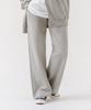 NTET [Fleece Lined Selection] Plain Wide Pants Gray