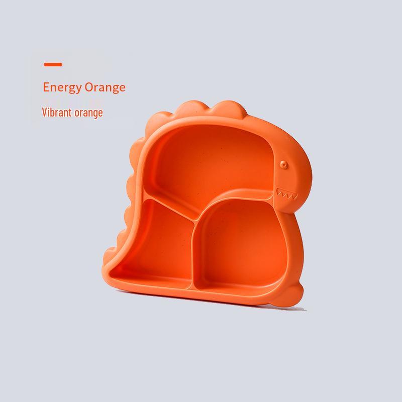 Adorable Dinosaur Children's Dining Set: Durable Plate, Spoon, Fork, and Bowl