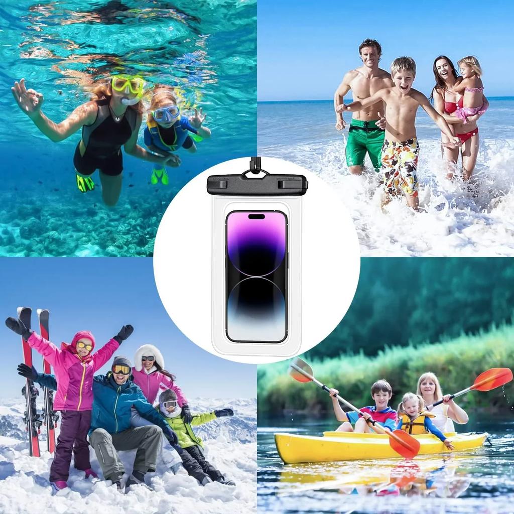Floating Airbag Waterproof Swim Bag Phone Case Cover