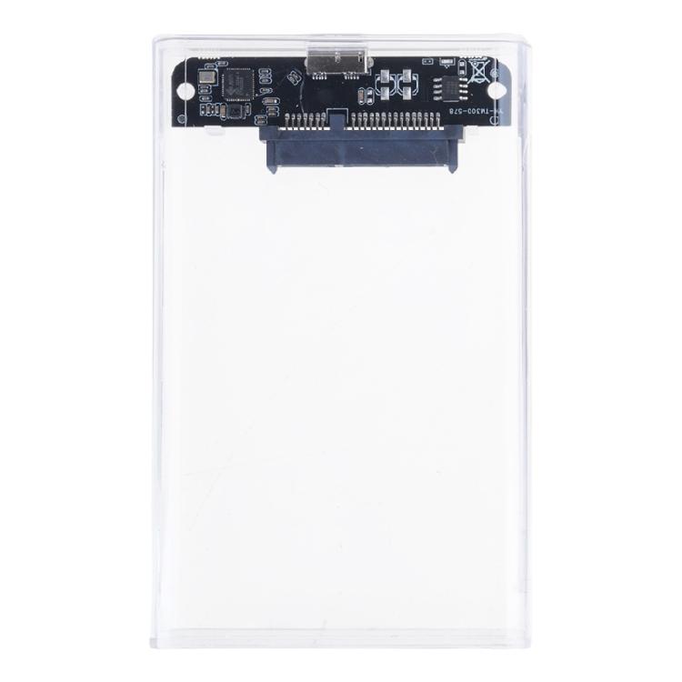 Clear USB3.0 2.5inch Hard Drive Enclosure Case Box for Home Office PC Laptop Hard Disk Housing