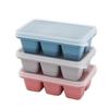 Paquete de 3 Moldes Flexibles de Silicona para Mini Cubitos de Hielo de 6 Bloques con Tapa Caja para Cubitos de Hielo