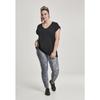 Legging Femme - Urban Classic - Taille Haute - Effet Brillance - Ceinture Élastique Large - Noir