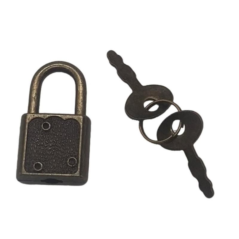 Mini Cadeado de Metal Com Chaves Correspondentes Várias Cores Perfeito Para Caixas de Joias Diários Bagagem E Bolsas Pequenas