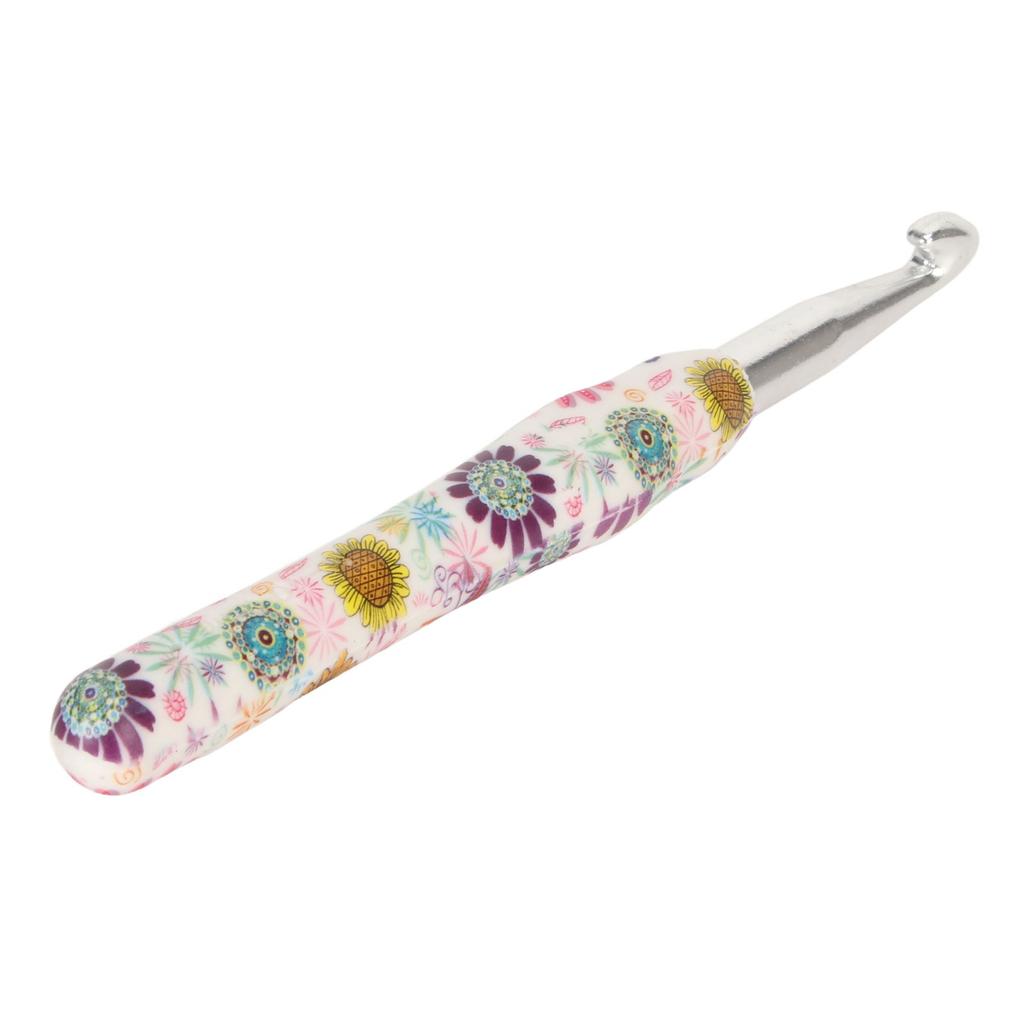 10.0mm Crochet Hook Ergonomic Handle Lightweight Aluminum Knitting Needle for Beginners