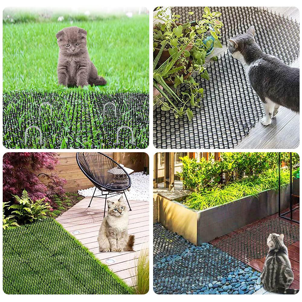 מחצלת חתולים עם דוקרנים, מעצור חפירה רצועת קצף, דוחה מזיקים ביתי דוקרנים מחצלת חתולים בעלי חיים דוחה מחצלת הרתעה לגדר חיצונית לגינה