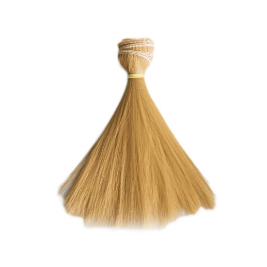 15cm Long Straight Synthetic Fiber Wig Hair Extension for BJD SD Doll Accessory