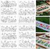 Wasserlöslicher Stabilisator Stickmuster, Stick- und Reißpapier zum Aufkleben, Blumenmuster Gänseblümchen Schmetterling Designs