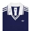 adidas Originals Long Sleeve Knitted Sport Striped Polo Shirt Women Tops KY5732
