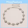 Metal Cloud Waist Chain For Women With Geometric Line Art Spring Fashion Accessory