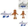 Shark Plush Toy With Pp Cotton Filling Short Plush Animal Stuffed Doll For Kids
