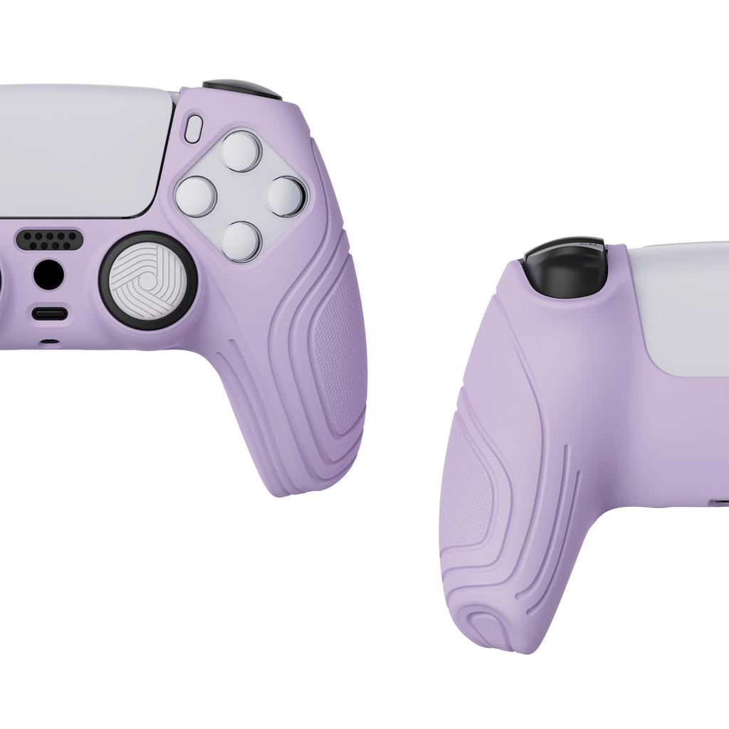 eXtremeRate PlayVital PS5 Controller Silicone Controller Ergonomic Soft Rubber Protective Case with Thumbstick Caps for PlayStation 5 Wireless