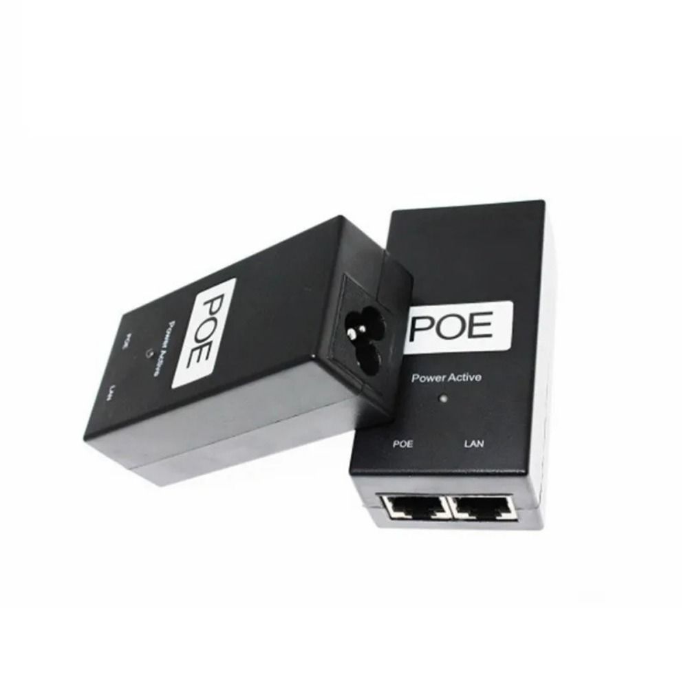 100Mbps POE Power Injector 24V/48V 0.5A POE Ethernet Adapter POE Power Supply  AP Wireless Network