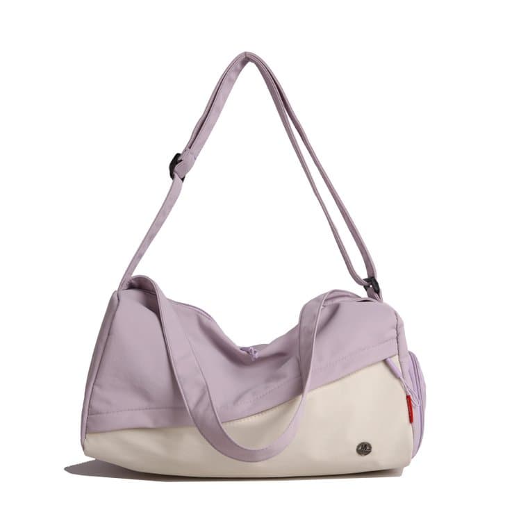 Color-blocked wet and dry separation gym bag travel bag