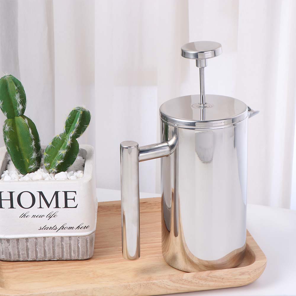 350ml French Press Kaffeebereiter Doppelwandige Kaffeepresse Filterkanne Brüh-Teekanne Für Zuhause