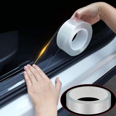 1Pc Universal Car Anti-collision Strip Tape Scratchproof Car Threshold Transparent Film Door Edge Rim Protective Car Stickers