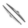 12in30.48cm Front Windshield Wiper Blades Stainless Steel Polished Silver Universal for Car