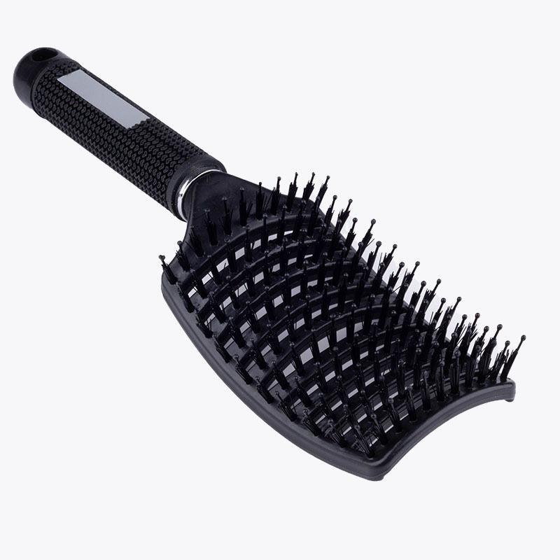 Ribs Comb Men s Big Curved Comb Hairy Back Hair Oily Hair Fluffy Comb Shaping Hair Comb Massage Comb чёрный