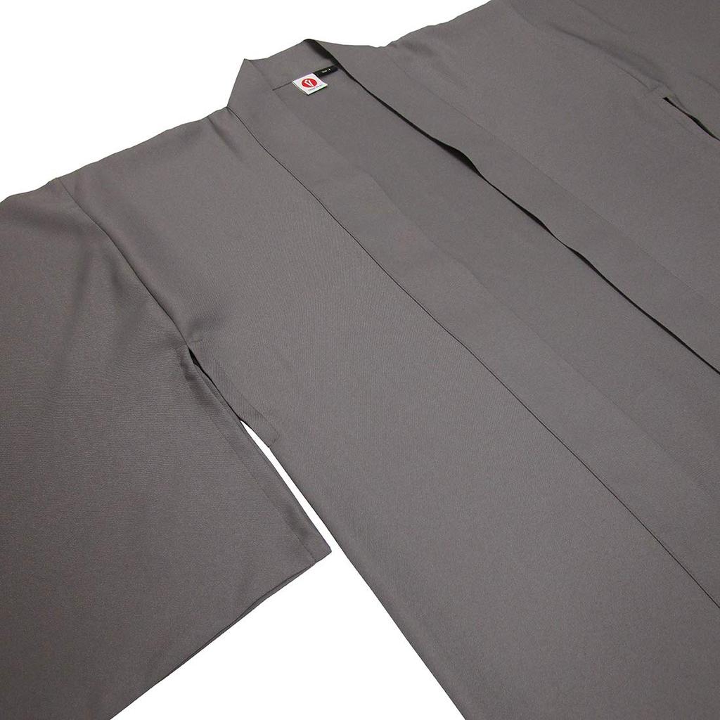 Haori Haori Sleeves with Hidden Gray Plain Haori Festival Event Festival Promotion Fashion For Adults [Happi.Tokyo] (corner Sleeves)