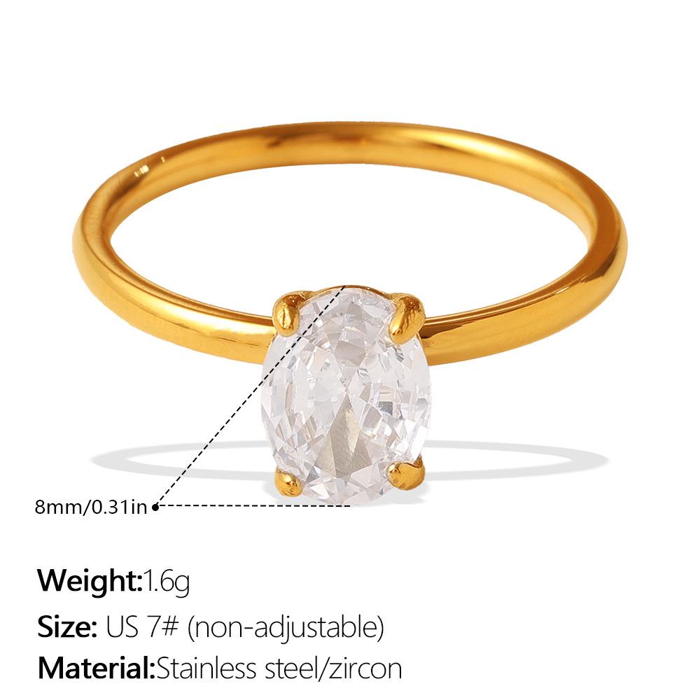 Luxuriöser goldener Hohlring mit Diamant-Inlay: Exquisites stapelbares doppelstöckiges Design