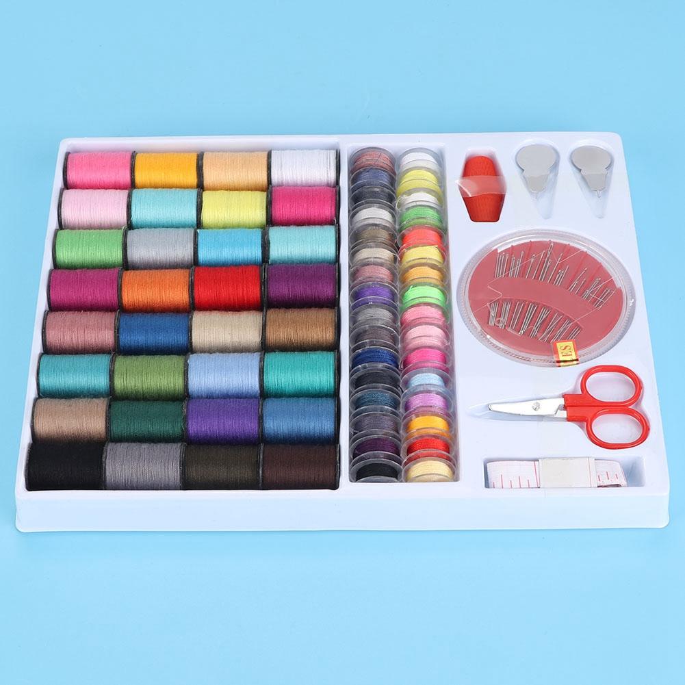 Home Travel Sewing Kit Scissor Thread Needle Measuring Tape Set Sewing Tool